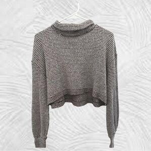 Gray Knit Women's Top